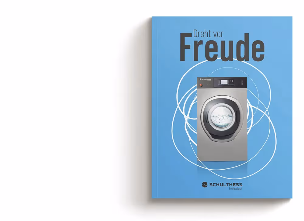 Schulthess Katalog Frontseite in blau – Werbeagentur Zürich