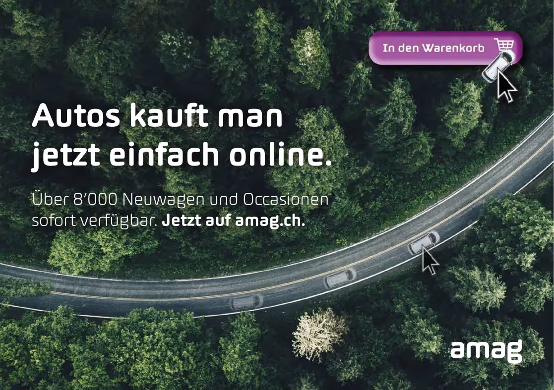 AMAG Werbeanzeige Auto online kaufen – Werbeagentur Zürich