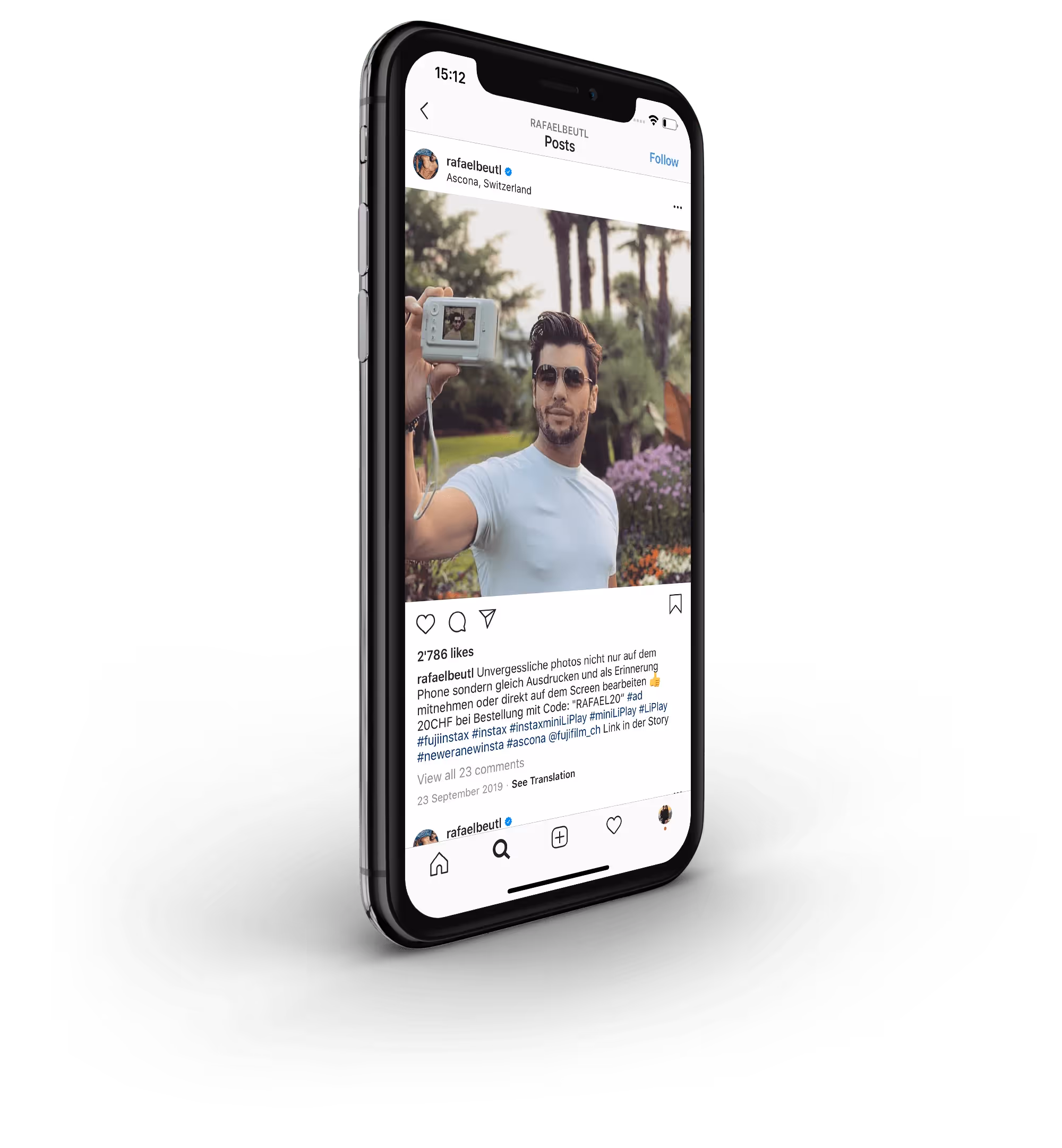Social Media Influencer Kampagne, iphone Mockup – Social Media Agentur 09