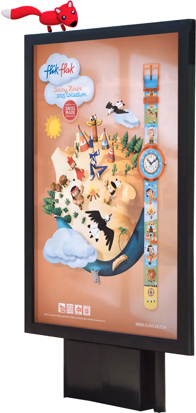 FlikFlak Swatch DOOH Kampagne – Online Marketing Agentur