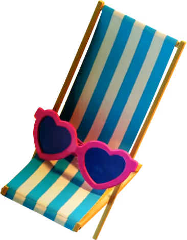 FliFlak Swarch blau weisser Sonnenstuhl – Online Marketing Agentur