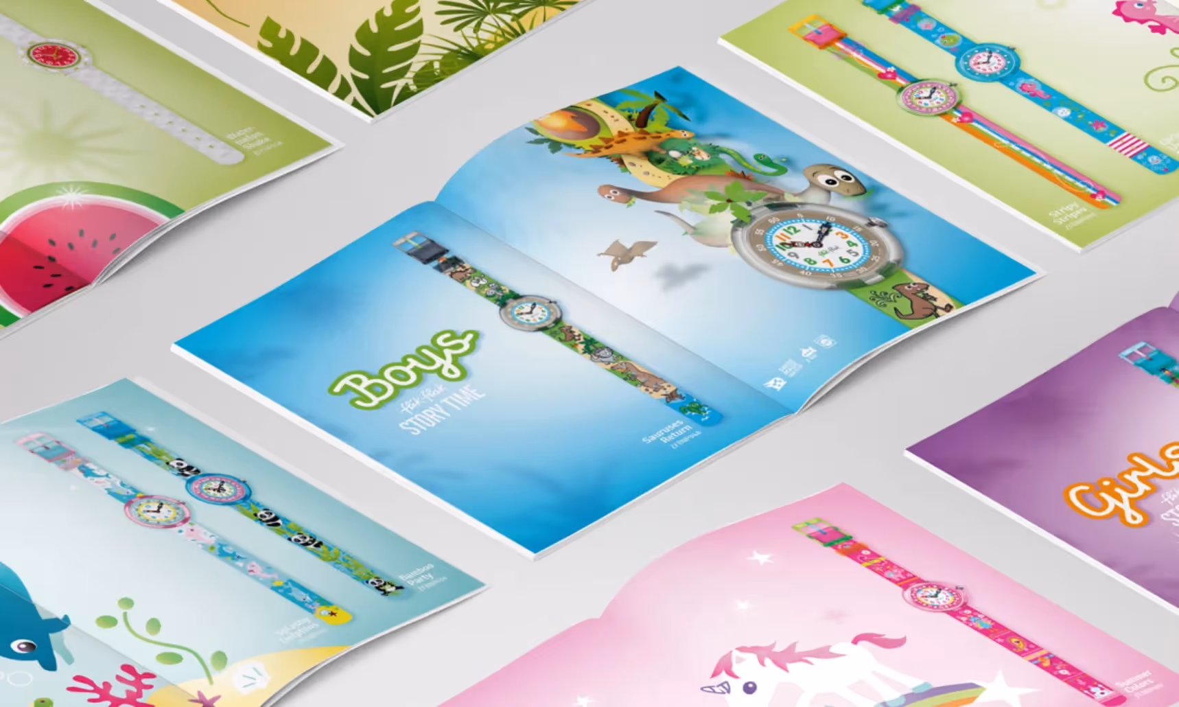 FlikFlay Swatch Broschüre für Kinder – Online Marketing Agentur