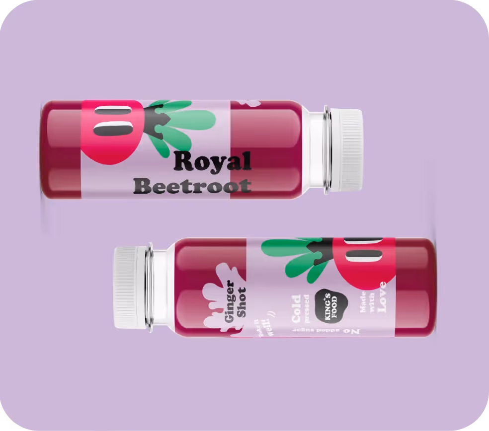 zwei Kindgsfood Flasche in rot – Digital Marketing Agentur