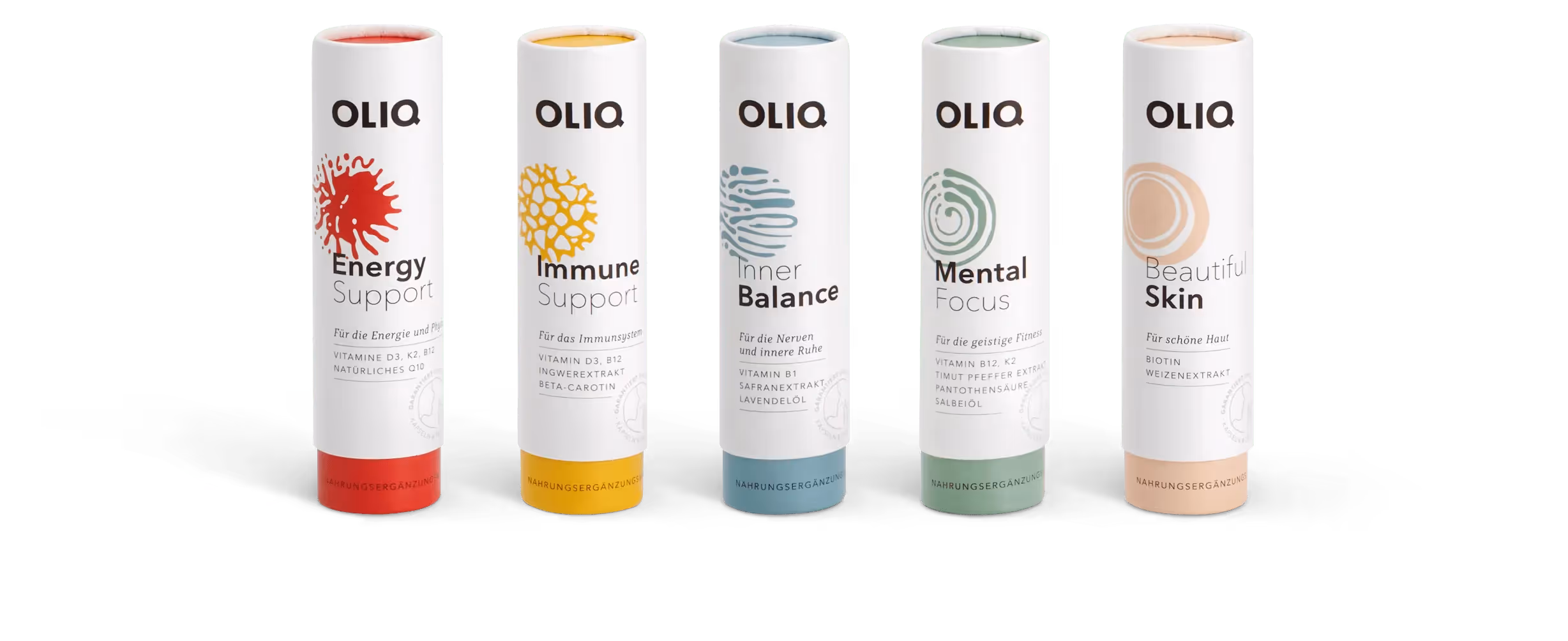 OLIQ Packaging Design Vitaminspray – Webdesign Agentur Zürich