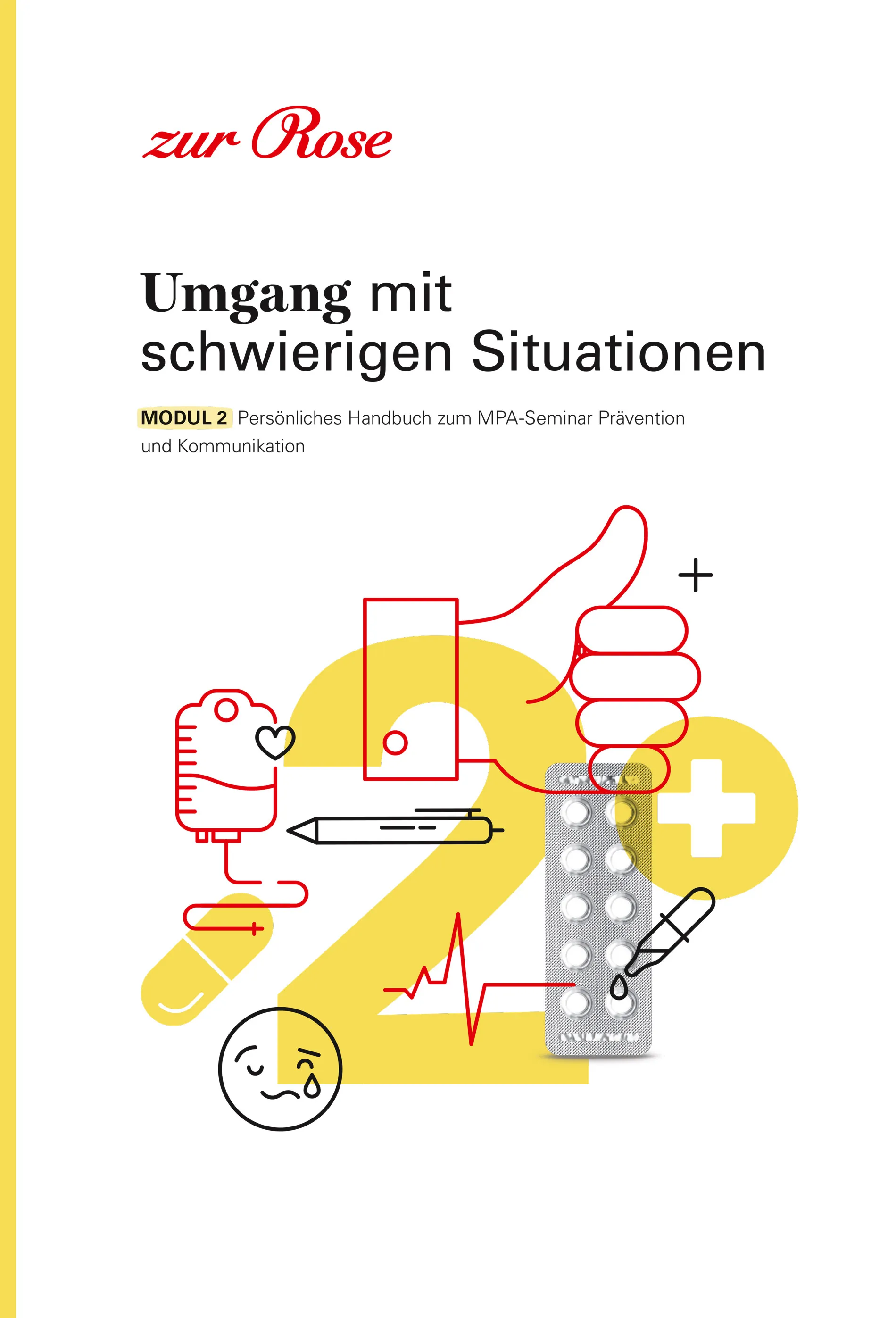 Zur Rose Handbuch in weiss gelb – Kreativagentur Zürich