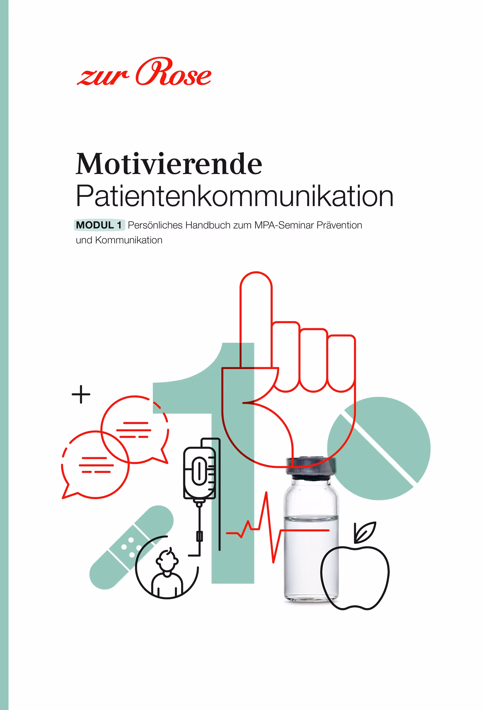 Zur Rose Handbuch mit Pillen – Kreativagentur Zürich