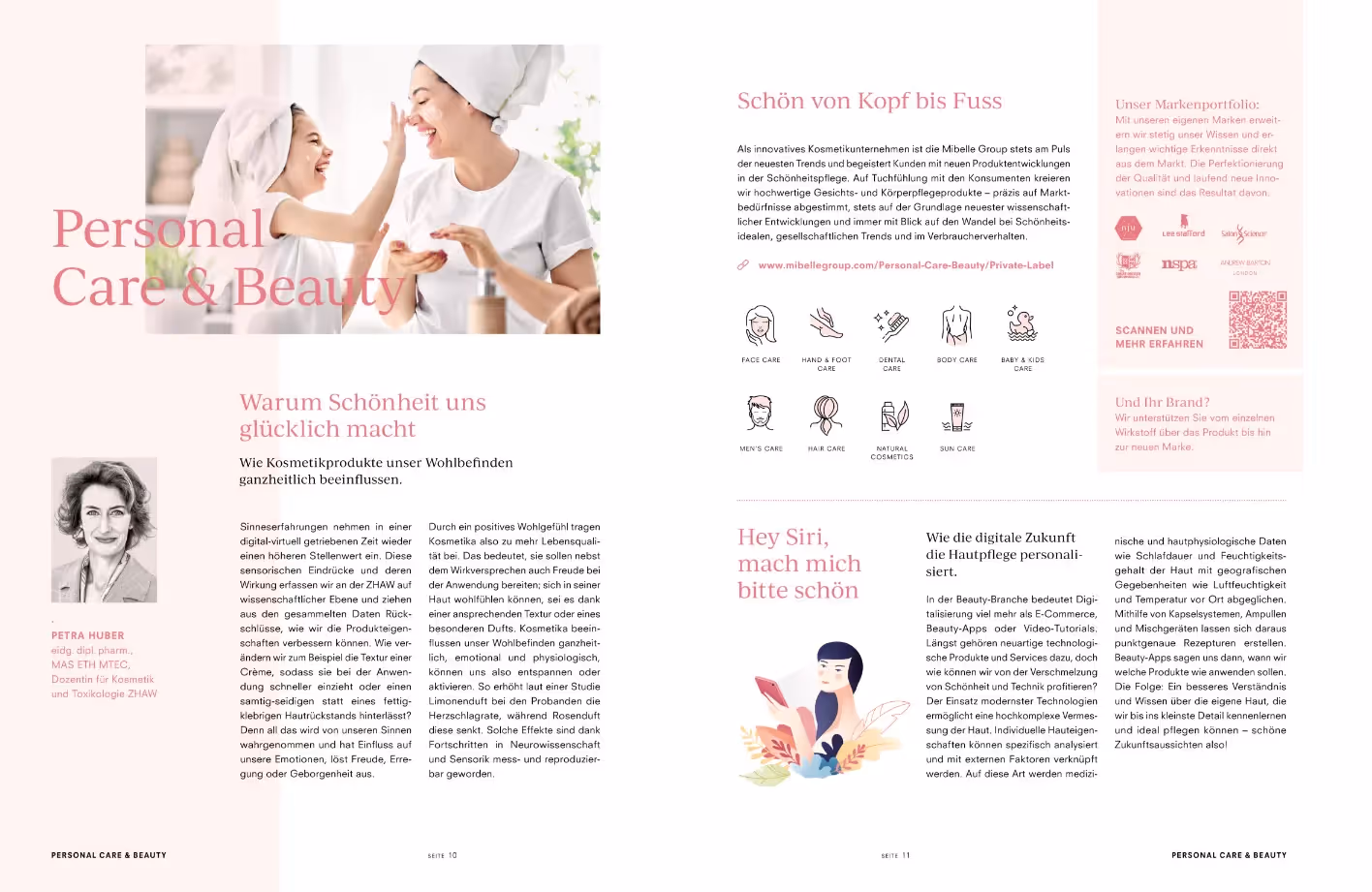 Mibelle Magazin mit Mama und Kind – Werbeagentur Zürich