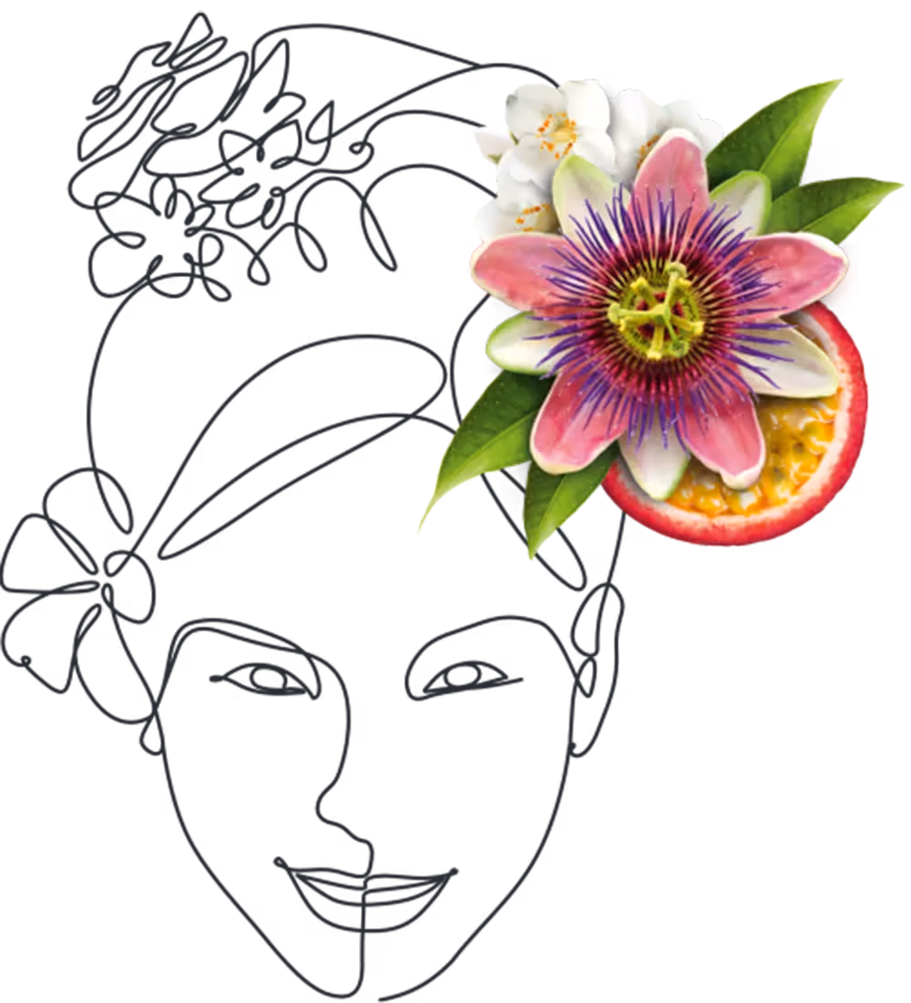 makoto Face mit Blume Illu – Marketing Agentur
