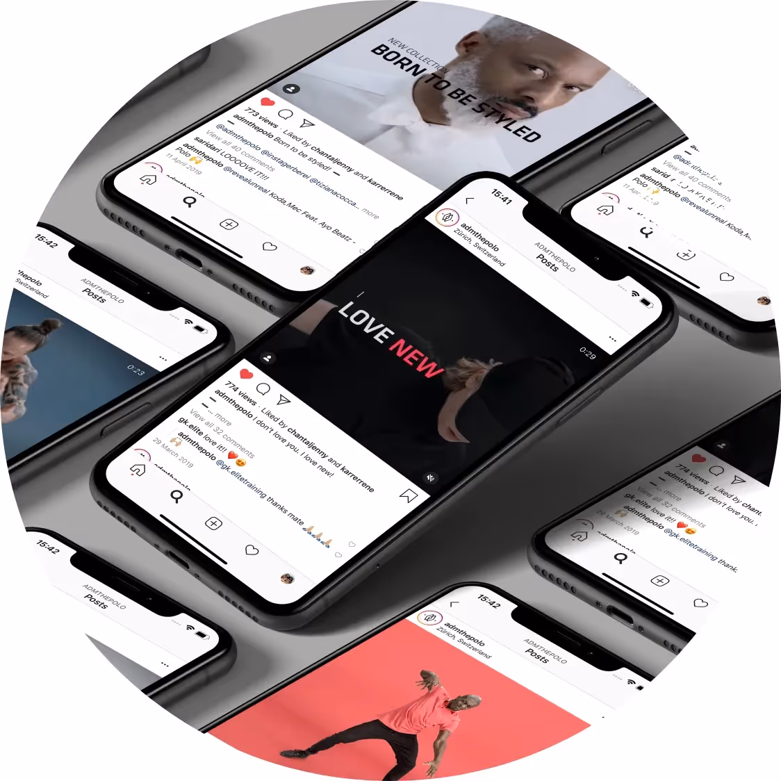 AD.M Social Media Kampagne Mockup iphone – Online Marketing Agentur