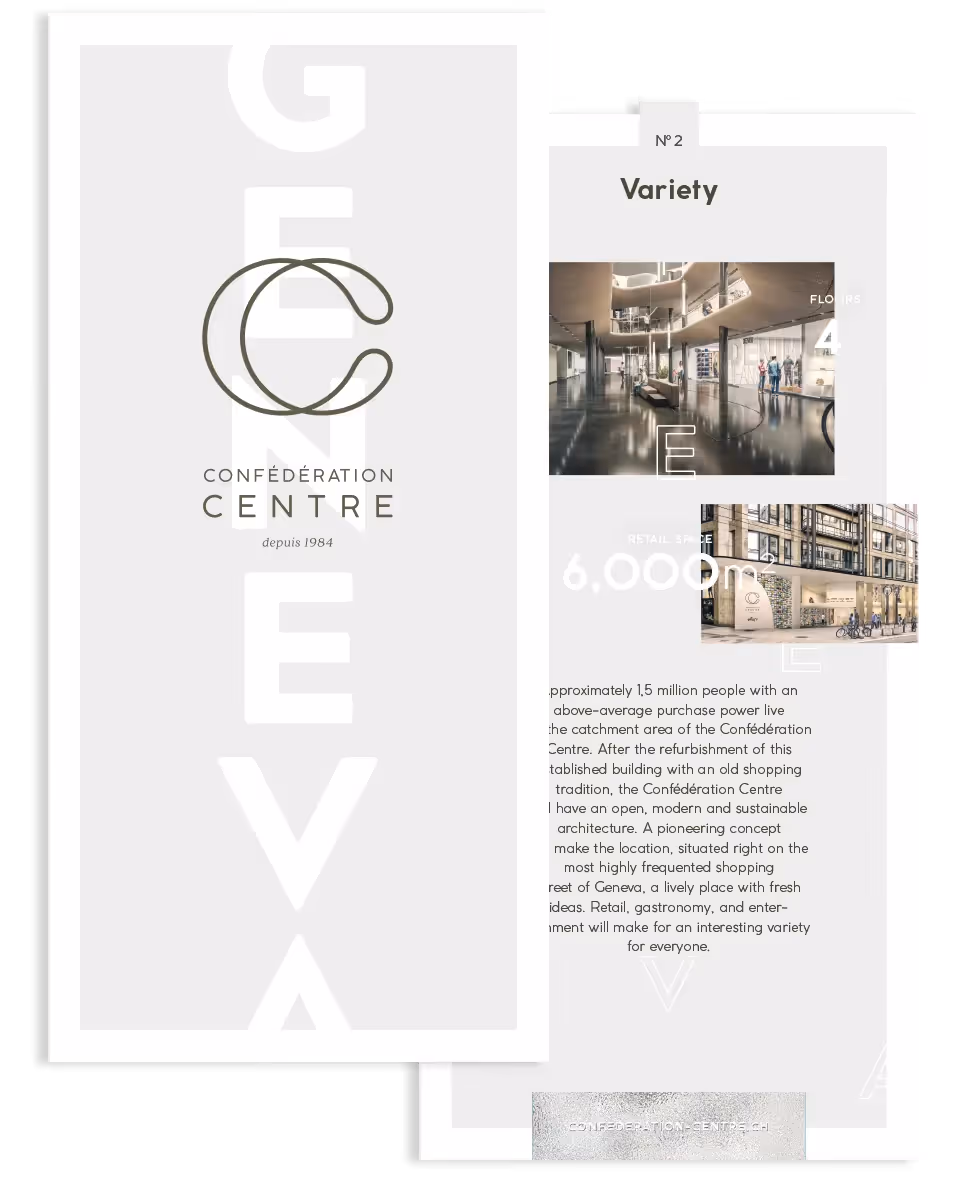 Centre Broschüre – Webagentur Zürich
