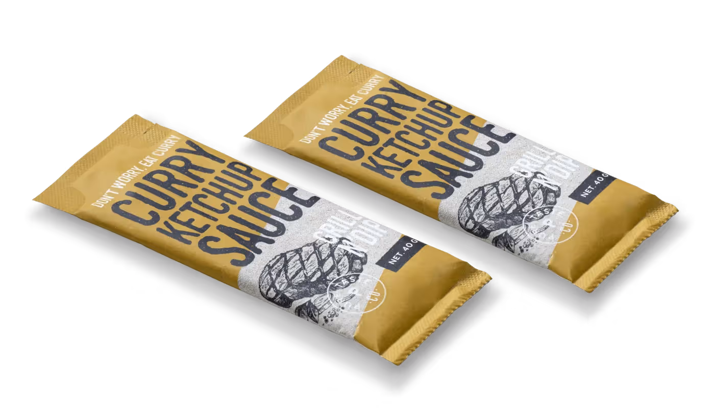 Zwei Grilll Sauce Ketchup Packaging – Branding Agentur