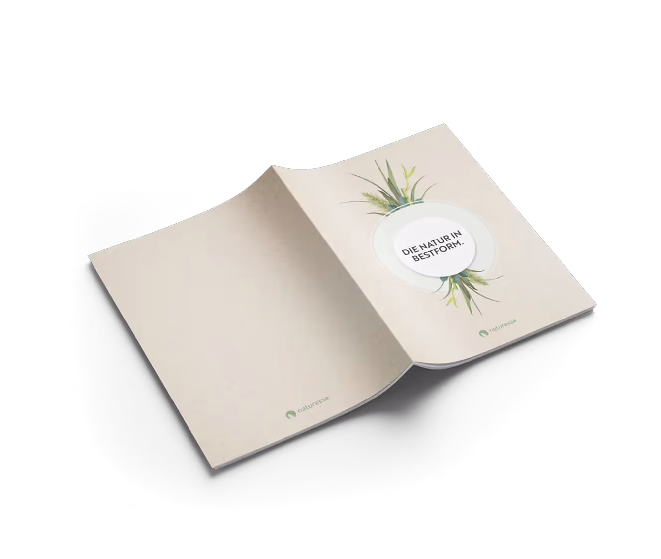 Naturesse Broschüre Rückseite – Werbeagentur Zürich