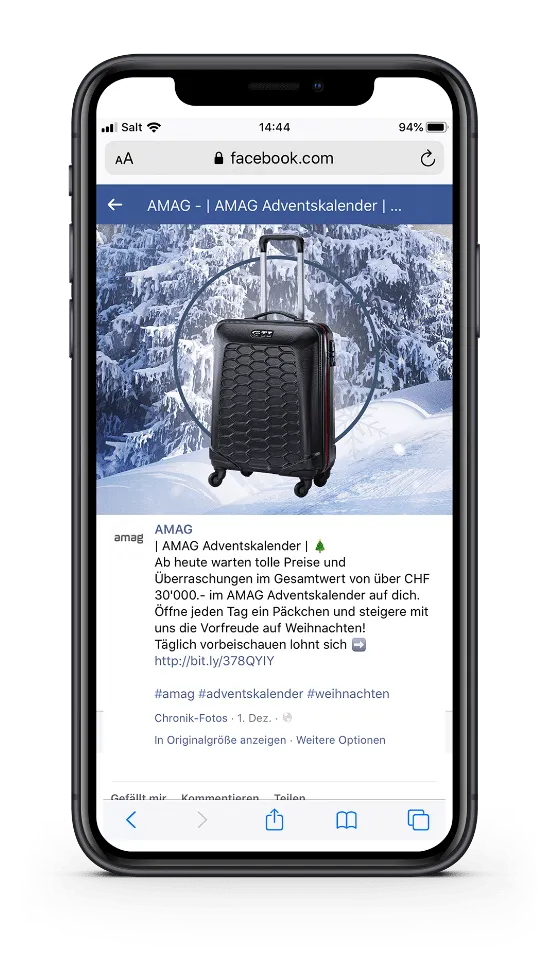 AMAG Adventskalender Kampagen – Digital Marketing Agentur