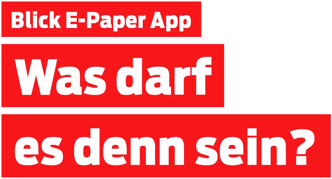 Blick Titel Schrift in Weiss und roter Hintergund – Werbeagentur Zürich