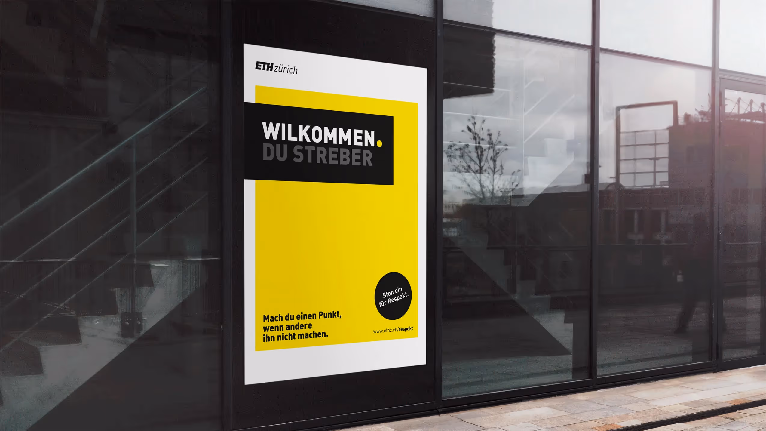 ETH DOOH Kampagne Mockup – Werbeagentur Zürich