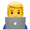 Icon Mann vor Laptop Emoji – Werbeagentur Zürich