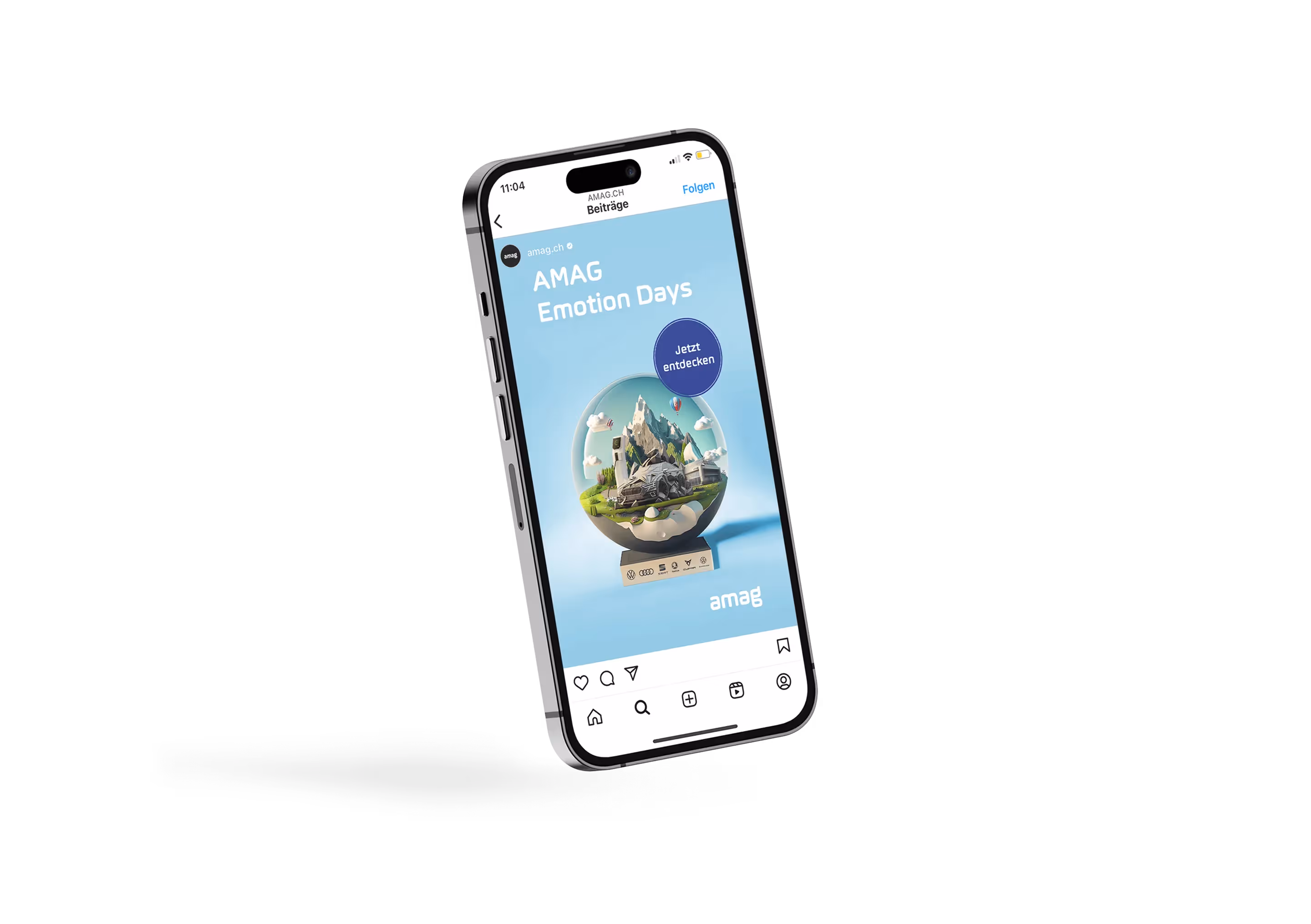AMAG Emotiondays Banner Mockup Iphone – Werbeagentur Zürich