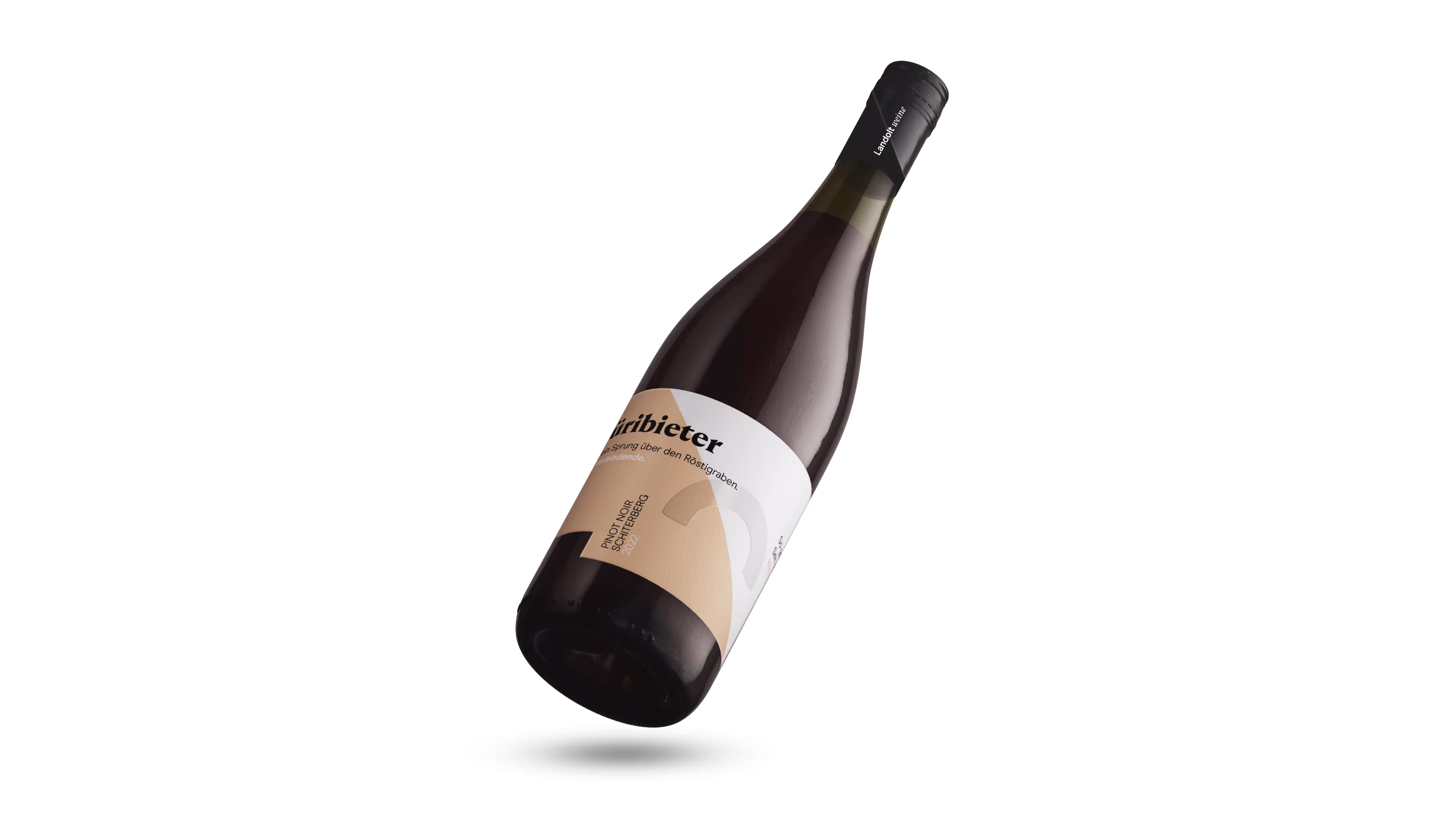 Weinflasche von Landolt mit Packaging design von rosarot – Branding Agentur 02