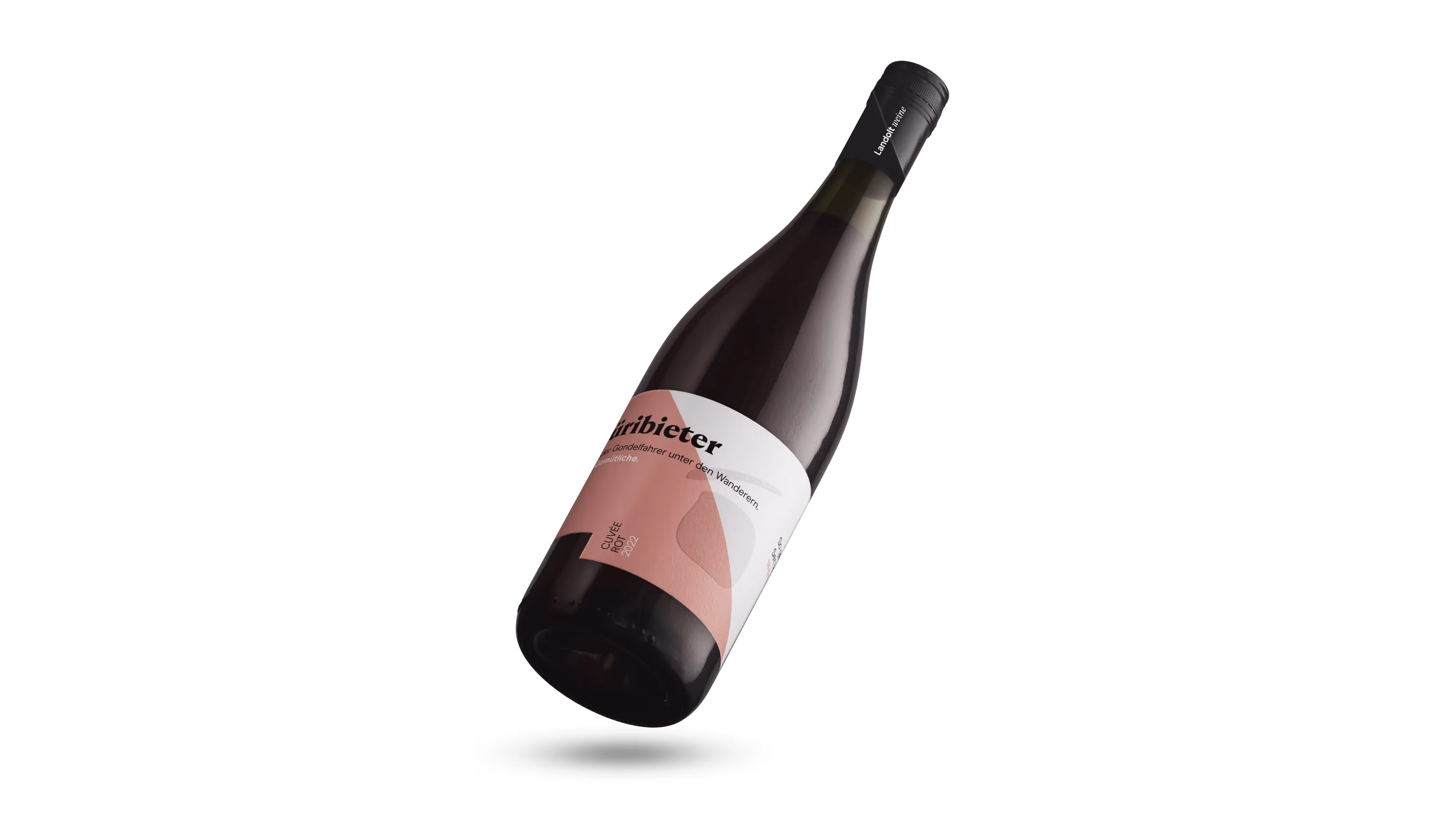 Weinflasche von Landolt mit Packaging design von rosarot – Branding Agentur 01