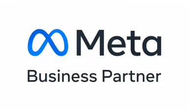 Meta Business Partner (Facebook und Instagram Partner) Badge von rosarot – Social Media Agentur