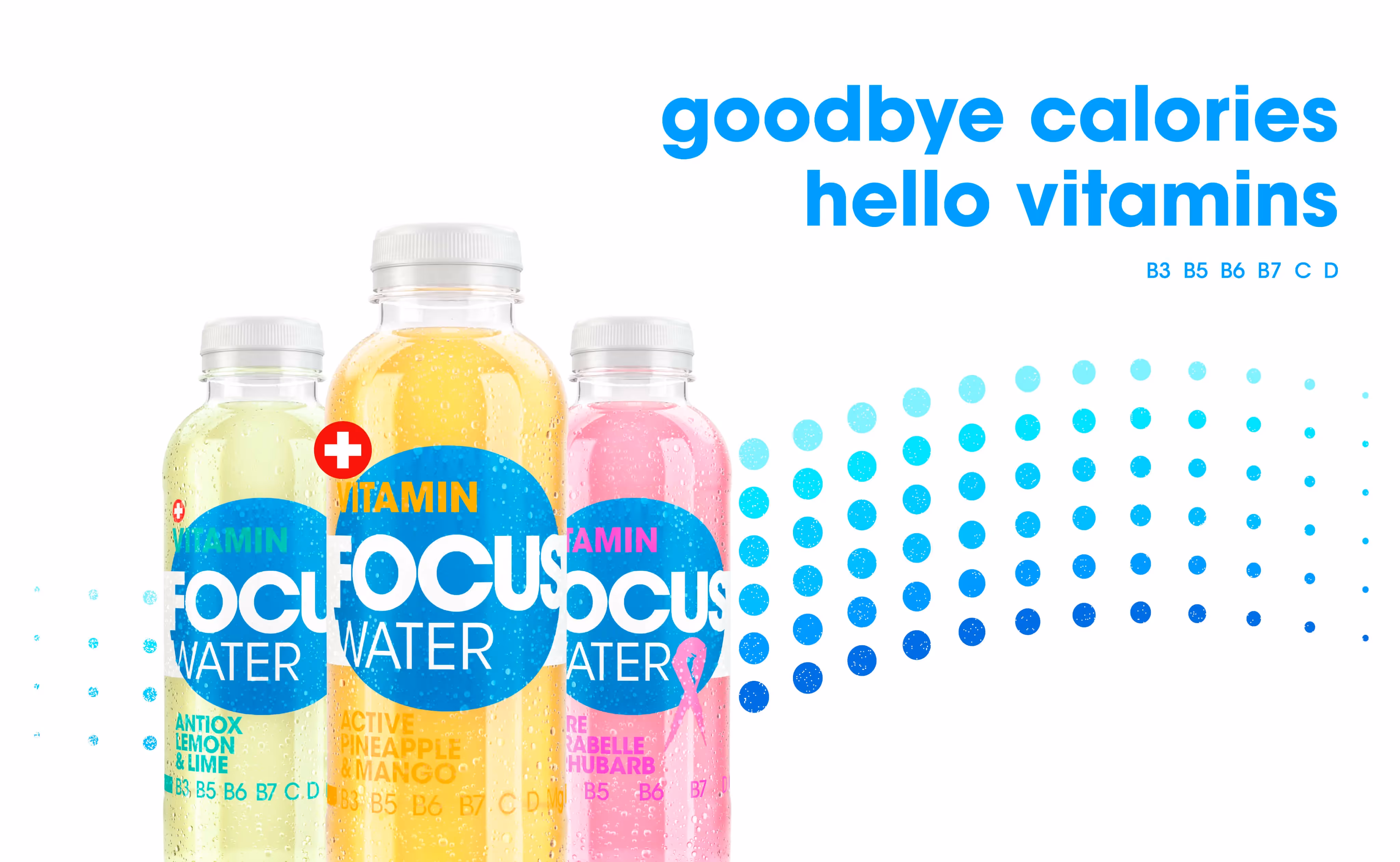 Focuswater Kampagne Goodbye calories, hello vitamins – Social Media Agentur