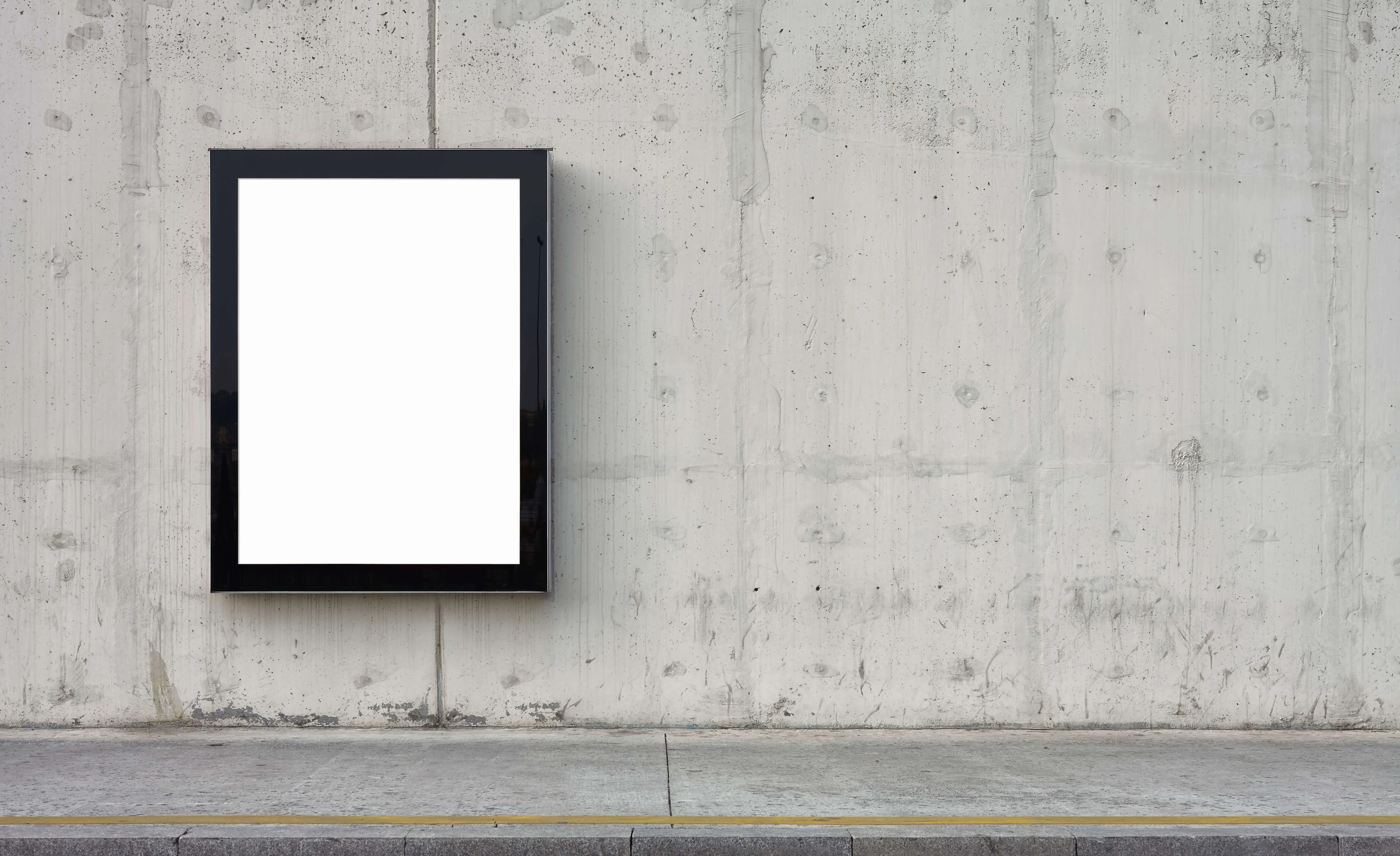 Plakat an einer Betonwand – Agentur Zürich