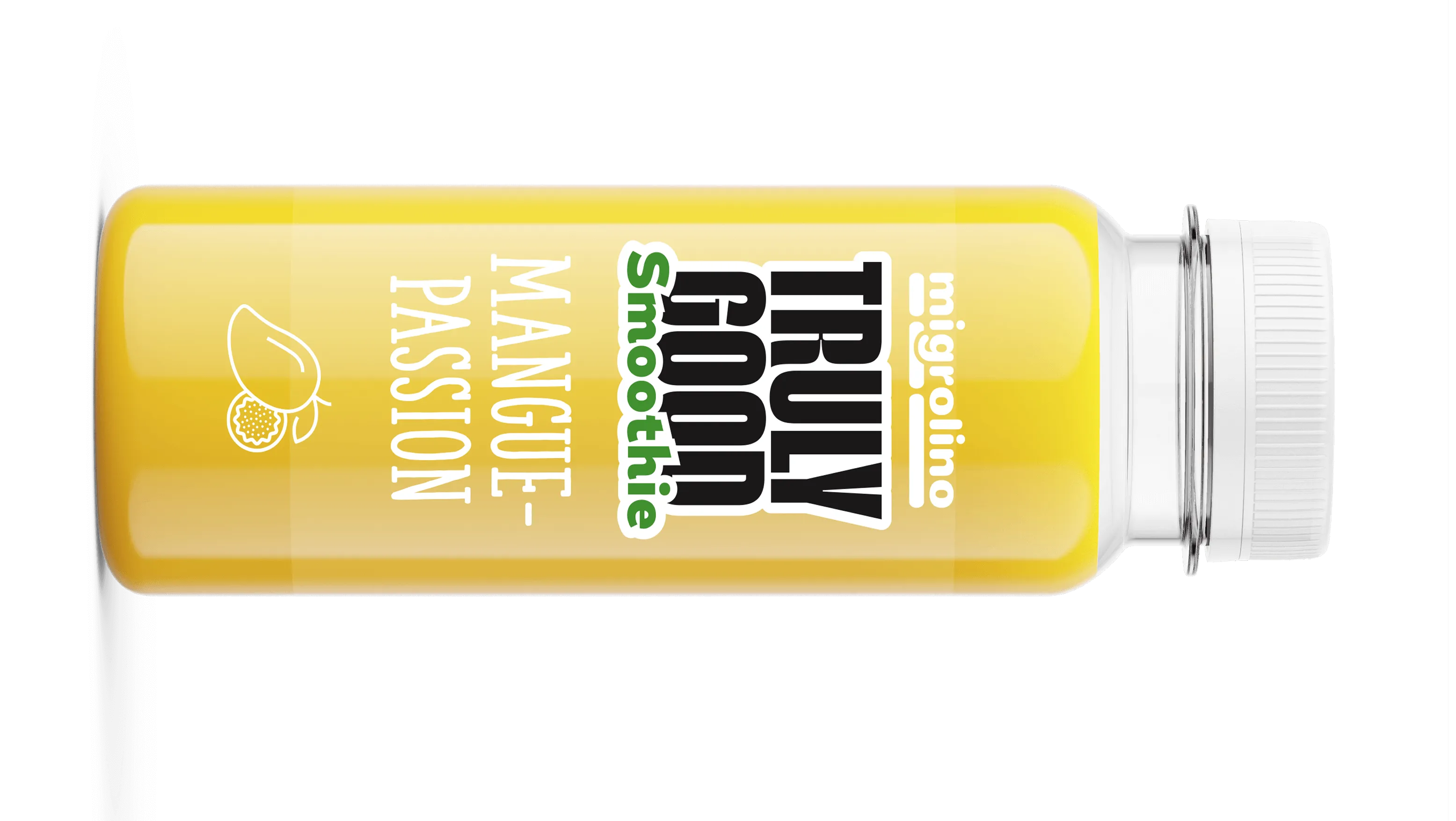 Truly Good Smoothie Flasche in Gelb – Branding Agentur