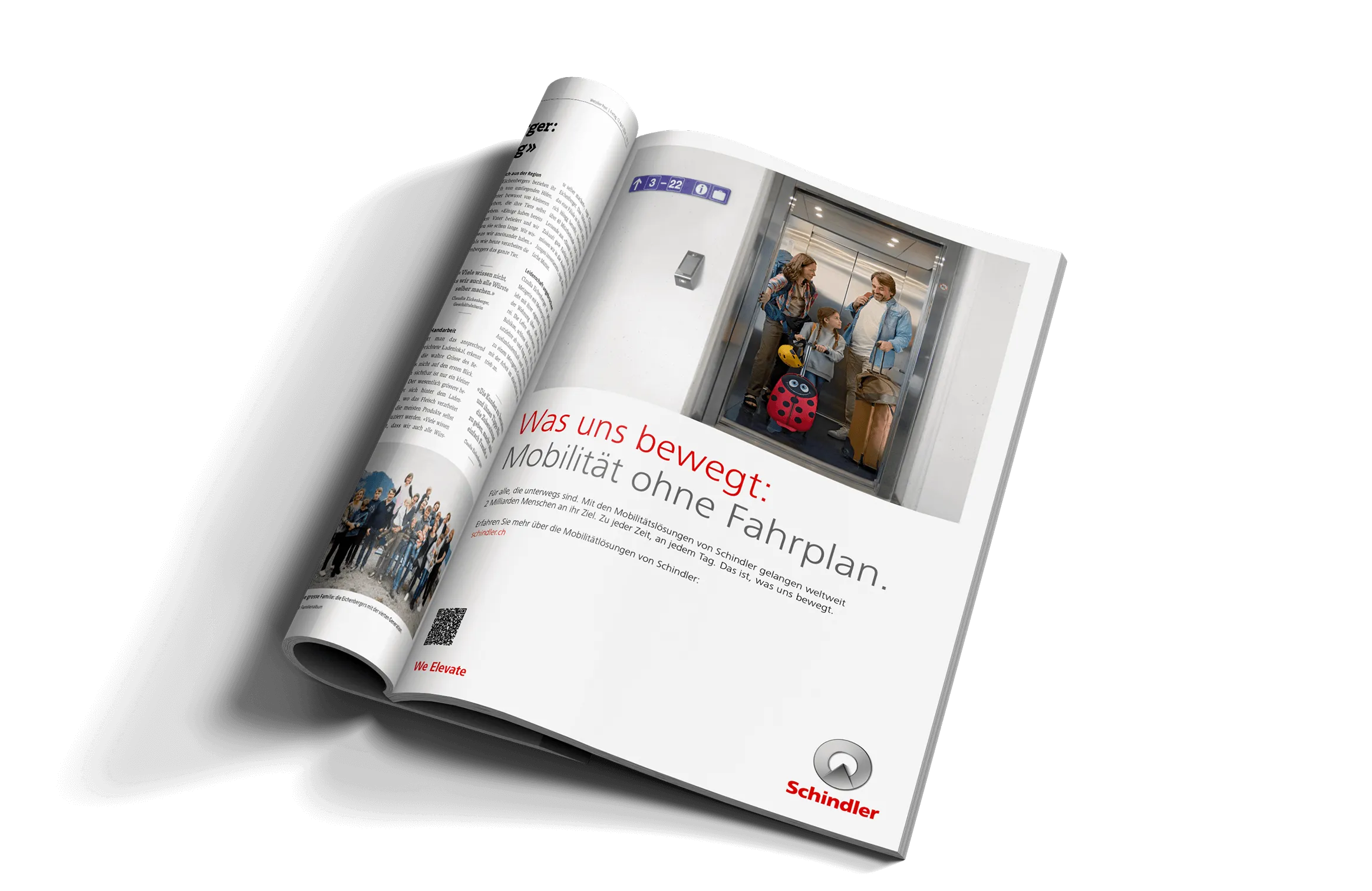 Schindler Broschüre Design – Werbeagentur Zürich