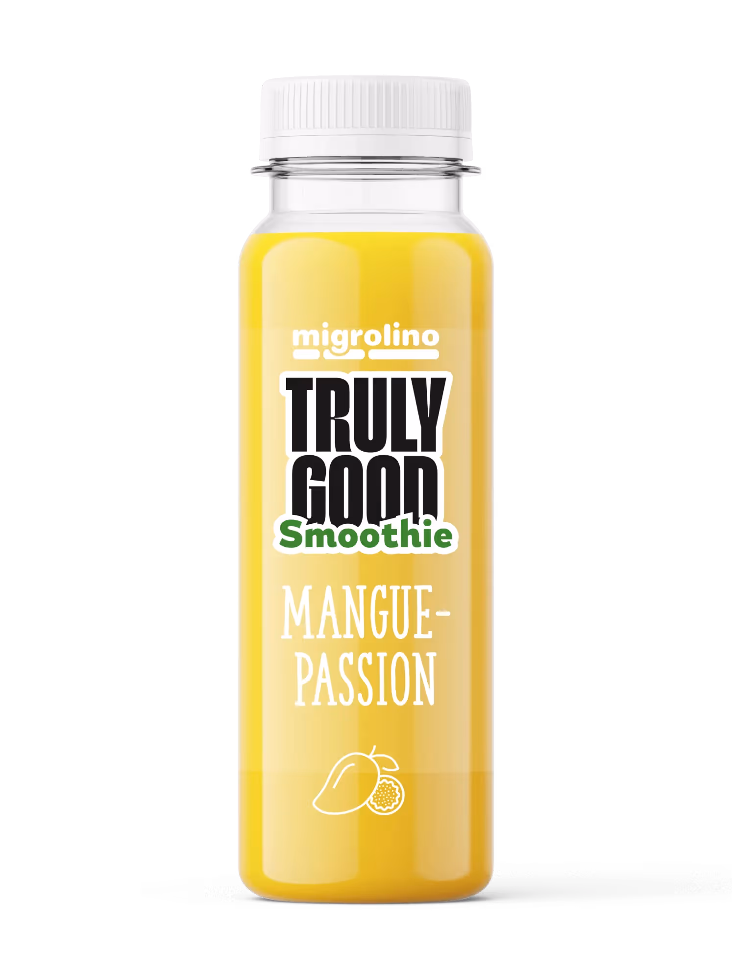 Smoothie Flasche von Migrolino Truly Good – Werbeagentur Zürich