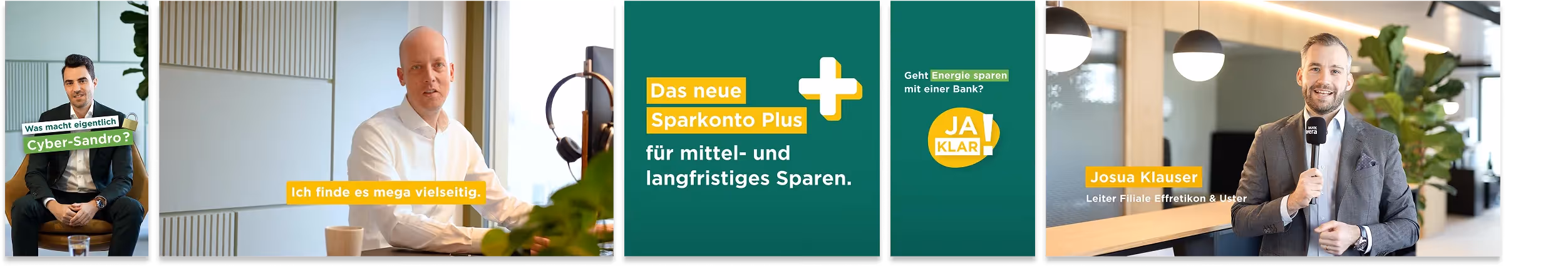 Bank Avera Karussell mit mehreren Bilder – Social Media Agentur 02
