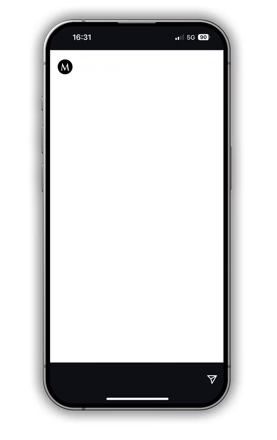 iPhone Mockup für Minerva Kampagne – Werbeagentur Zürich