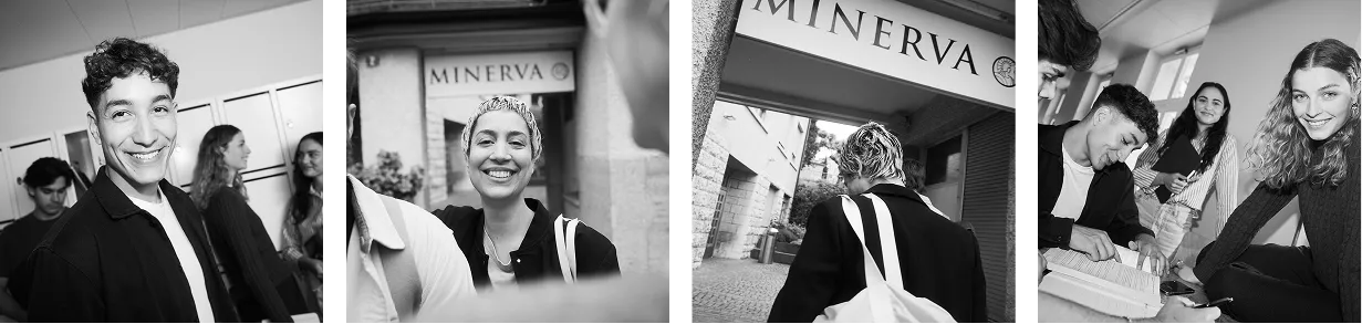 Minerva 4 Bilder mit Schüler und Dozenten – Werbeagentur Zürich 02