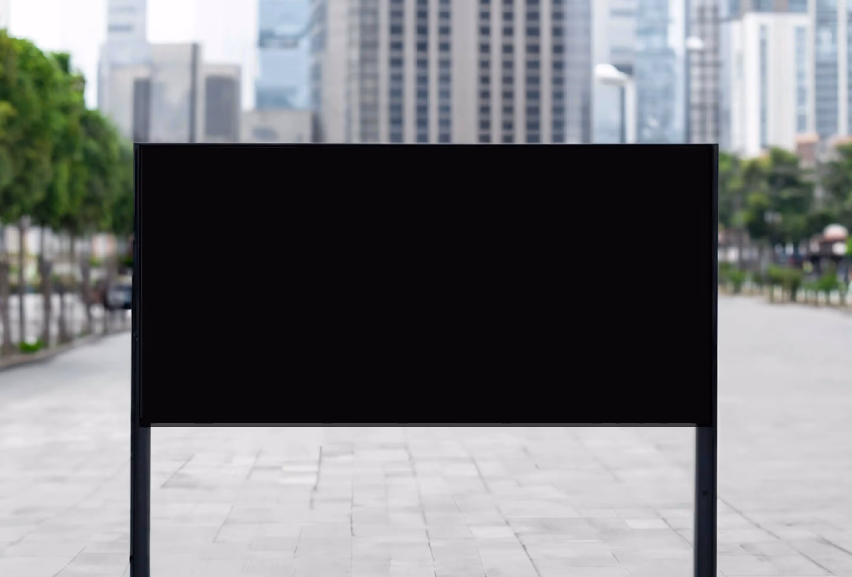 SAICON Mockup OOH schwarz – Werbeagentur Zürich