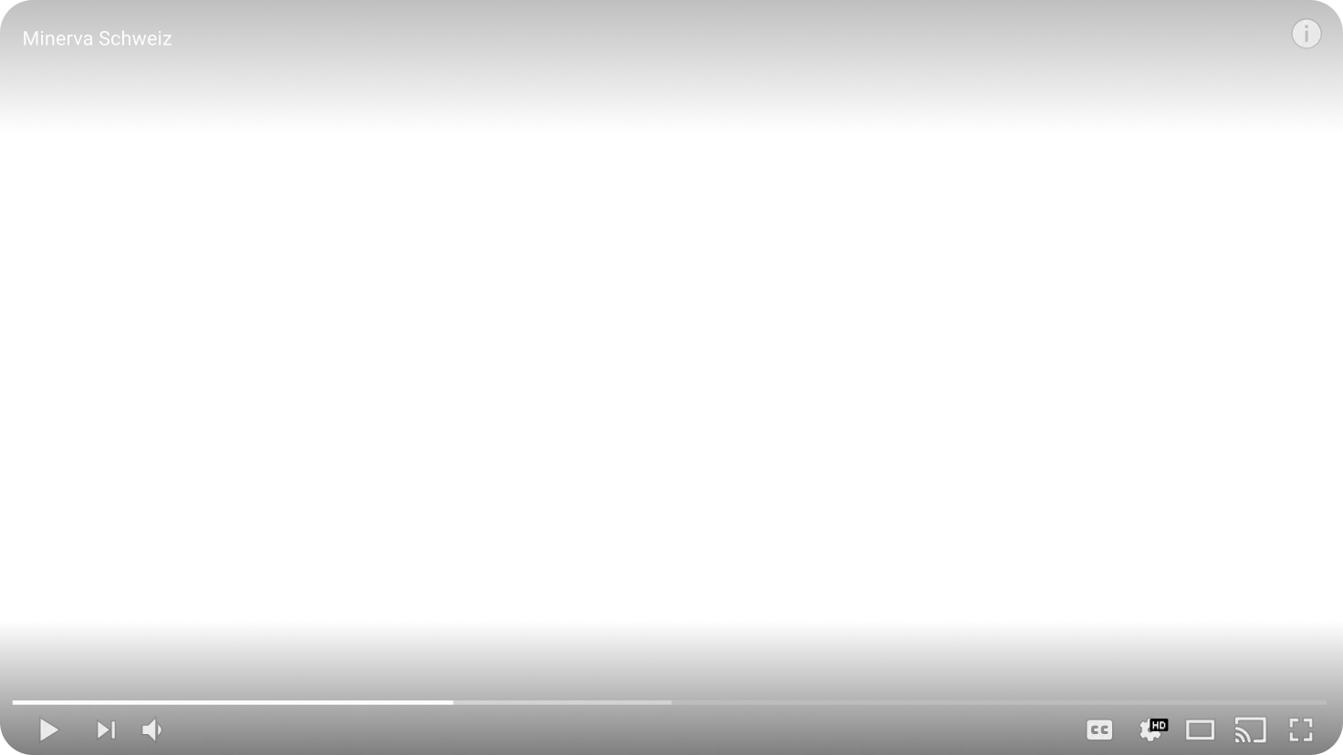 Mockup einer YouTube Preview von Minerva Schweiz