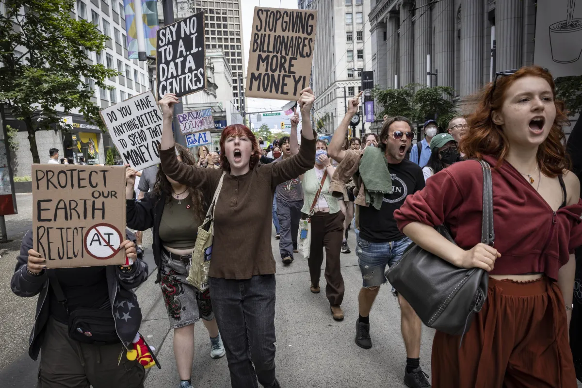 Image of a May 2026 protest in Vancouver. Courtesy of Jason Payne.