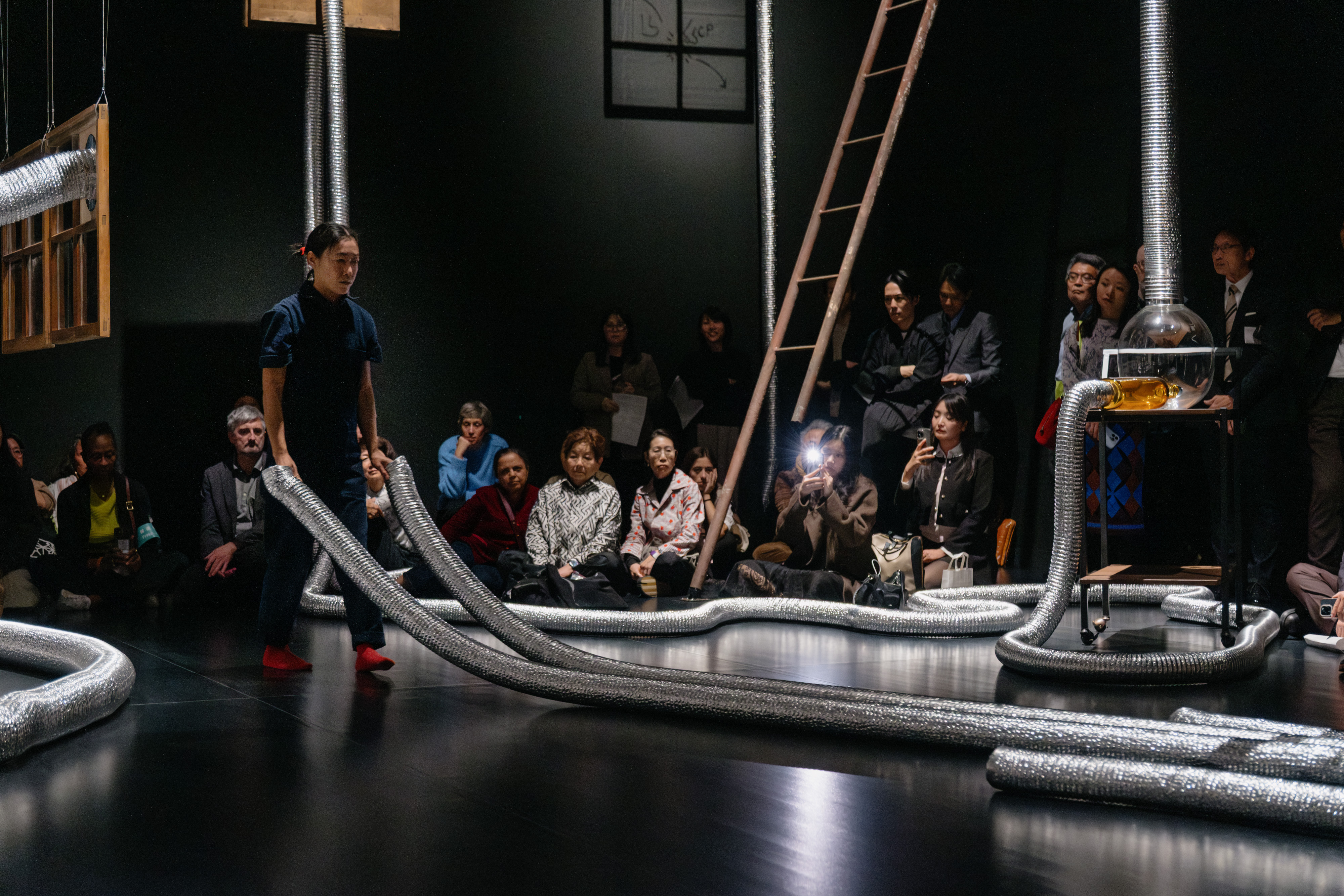 Aki Sasamoto at the Museum of Contemporary Art Tokyo. Courtesy of Art Week Tokyo 2025.