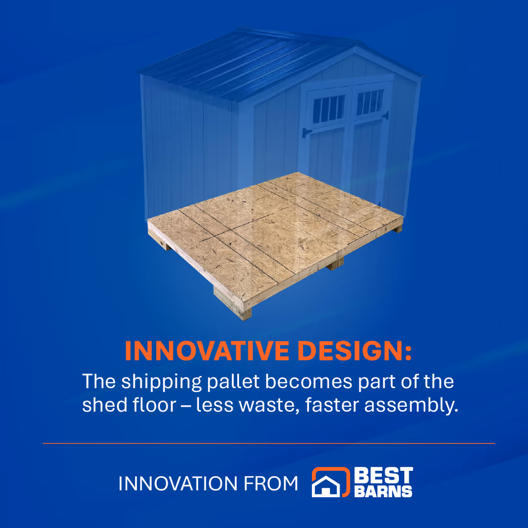 Best Barns rapidshed innovative design card