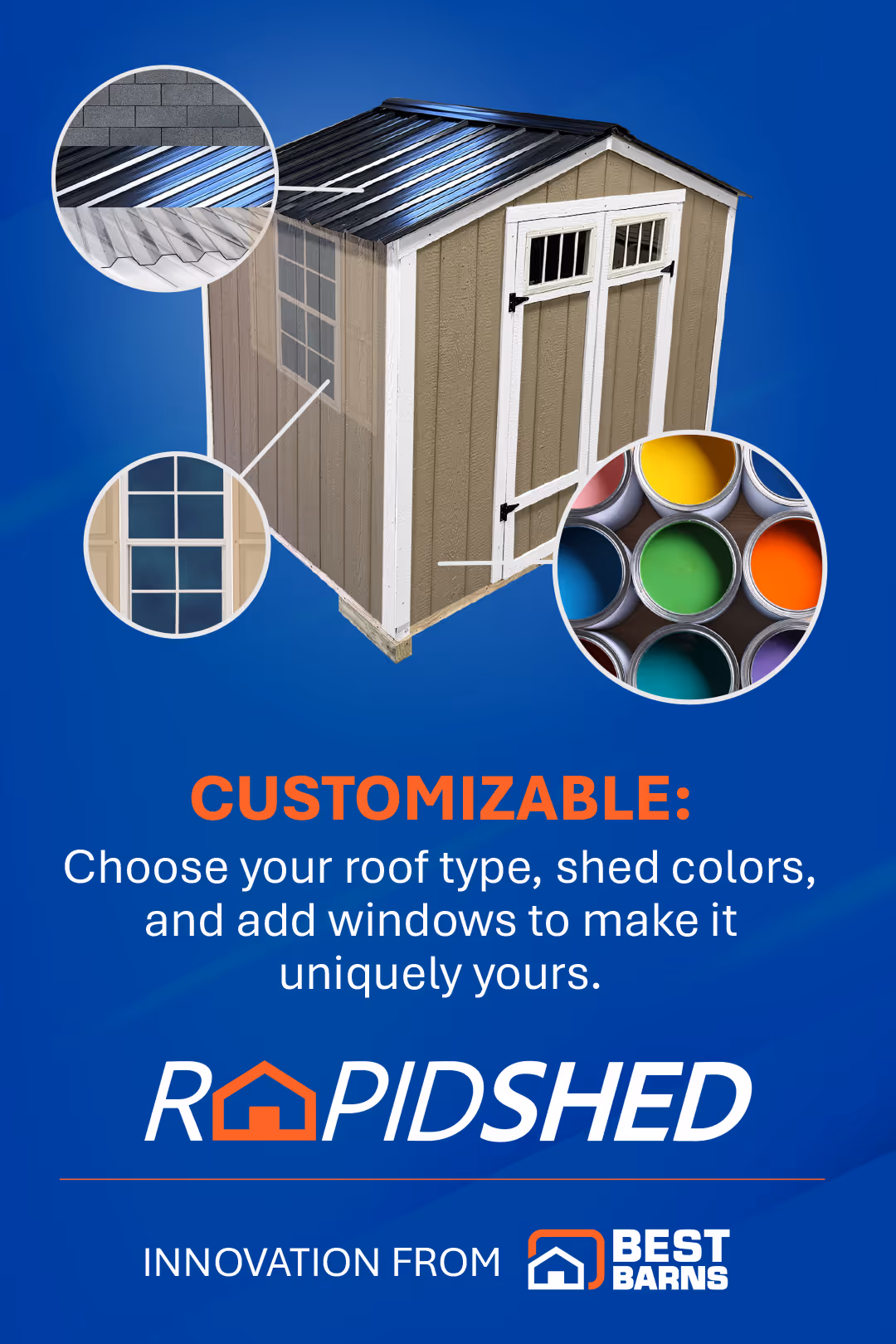 best barns rapidshed customizable card mobile