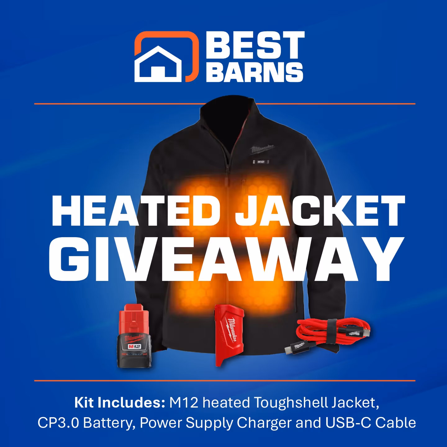 Best barns heated jacket giveaway promo