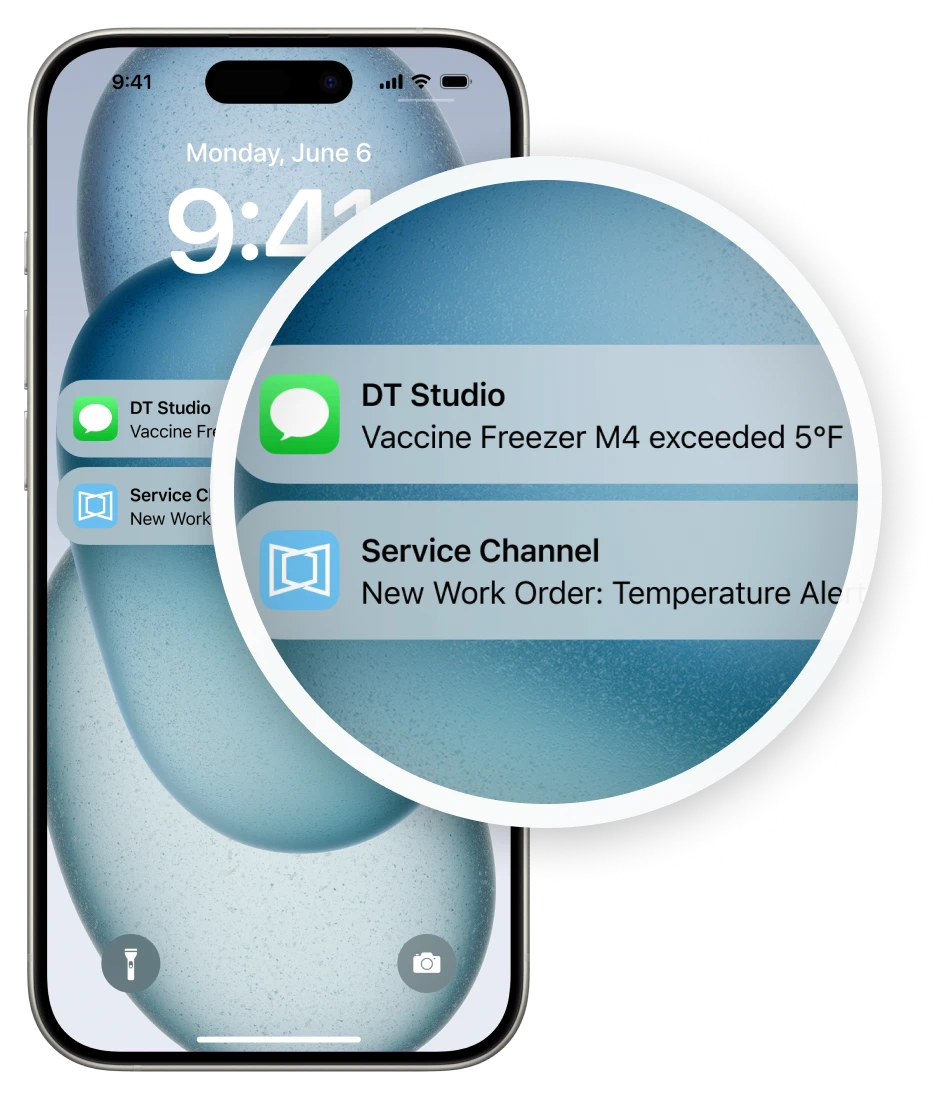 DT Studio iPhone notifications