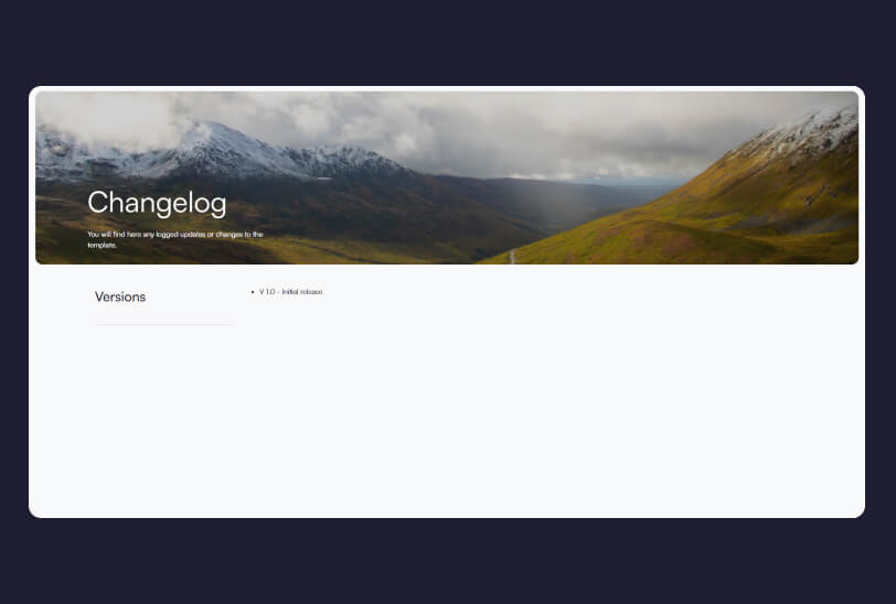 changelog