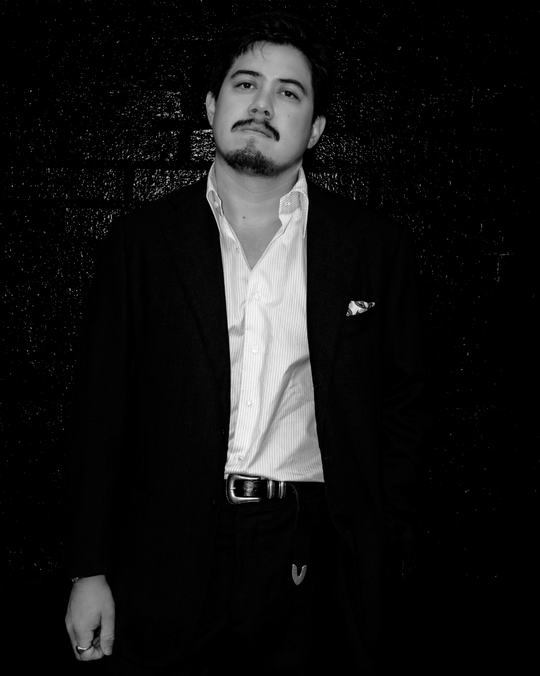 the view from the studio. looming buildings and cloudy skies.