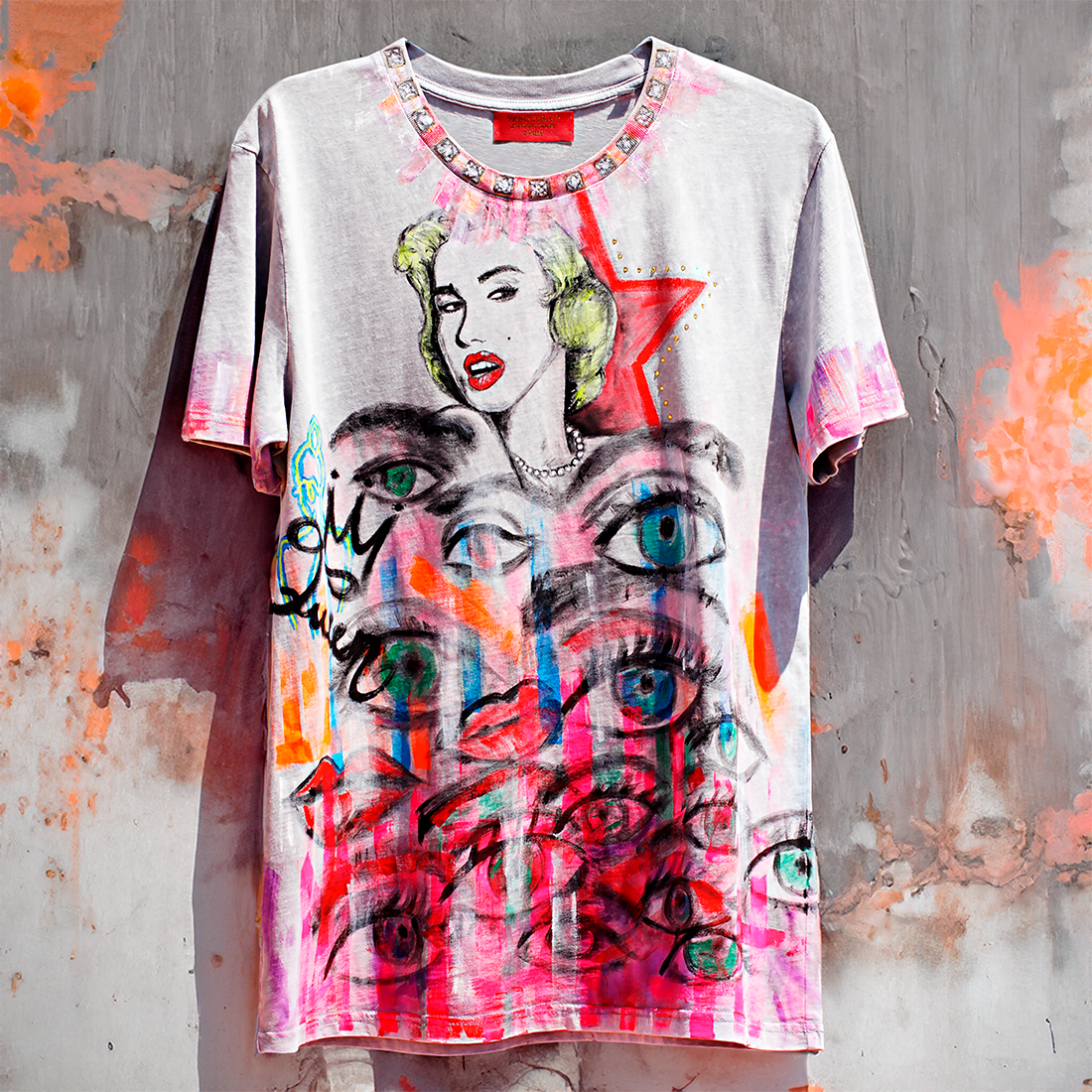 Marilyn handpainted t-shirt