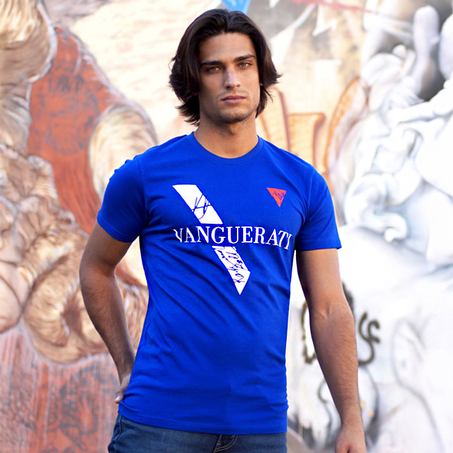 Blue V T-shirt