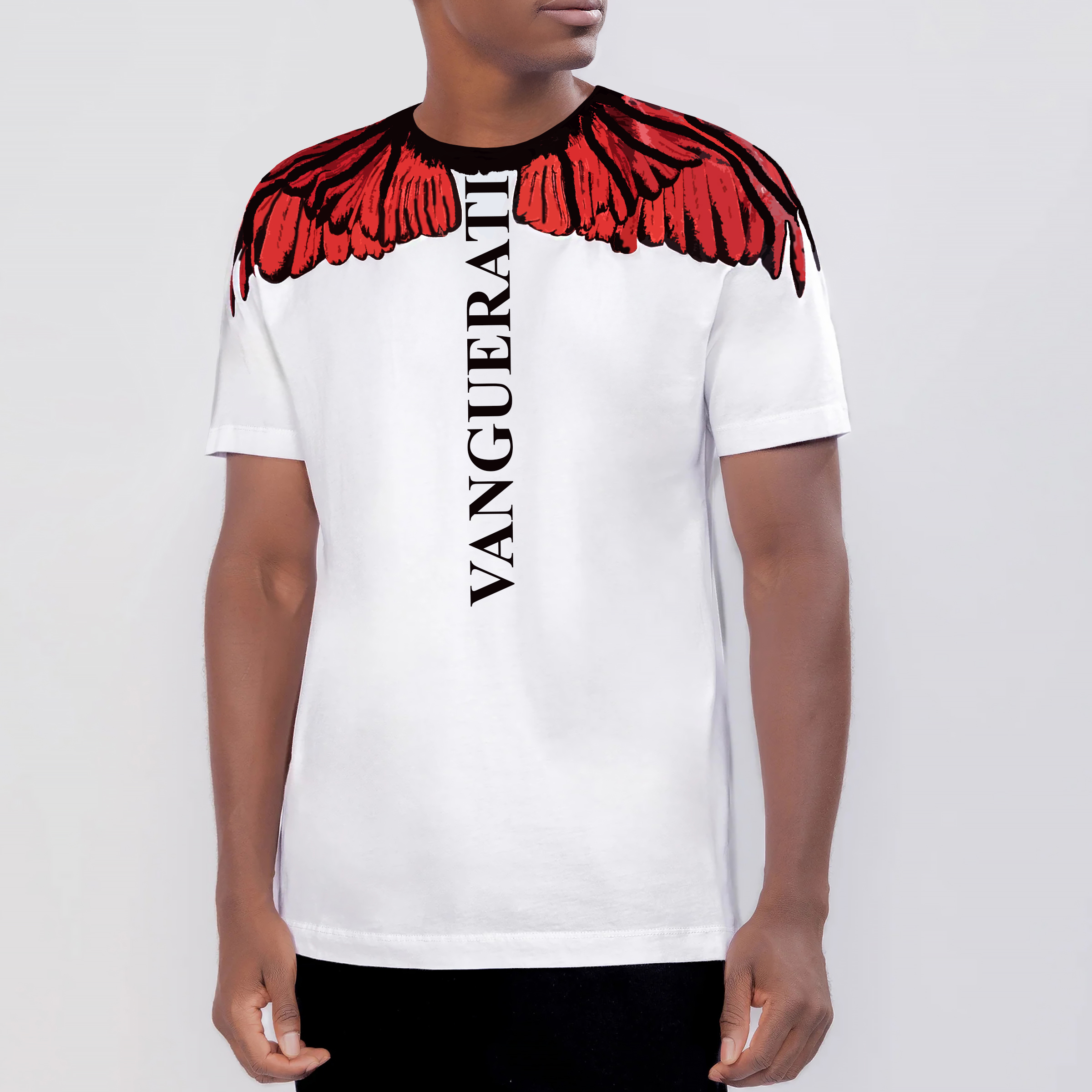 Elite red wing hand-painted T-shirt