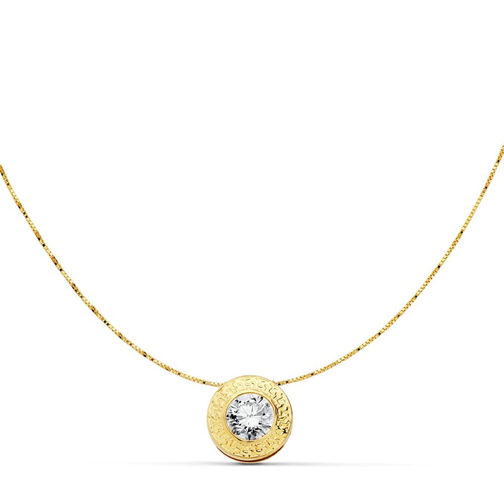 Greek necklace: 18 kt yellow gold