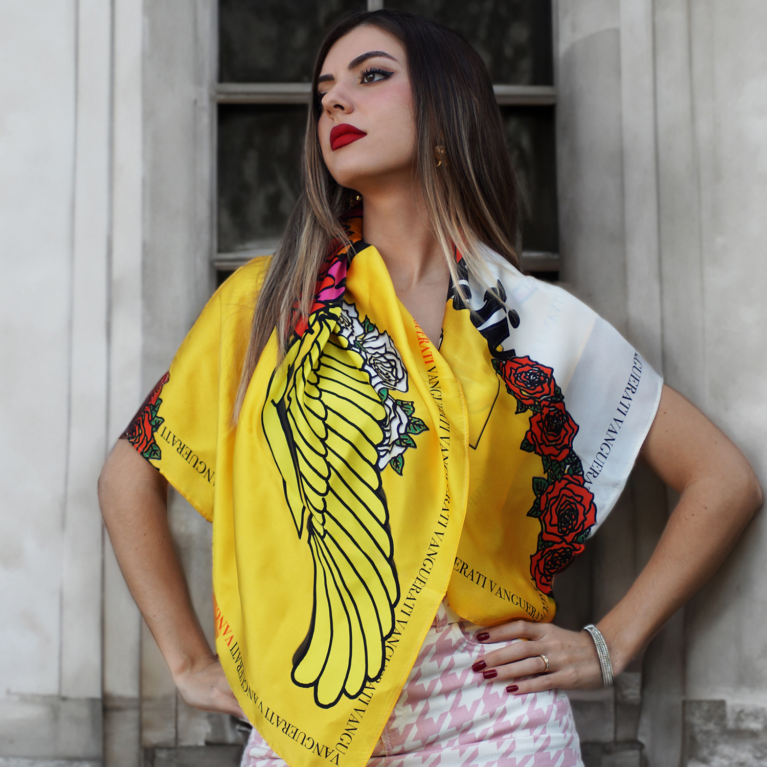 Vanguerati motor club silk scarf (outlet)
