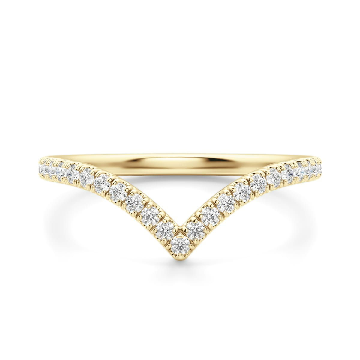 Valier ring: yellow gold with 0.20ct diamonds