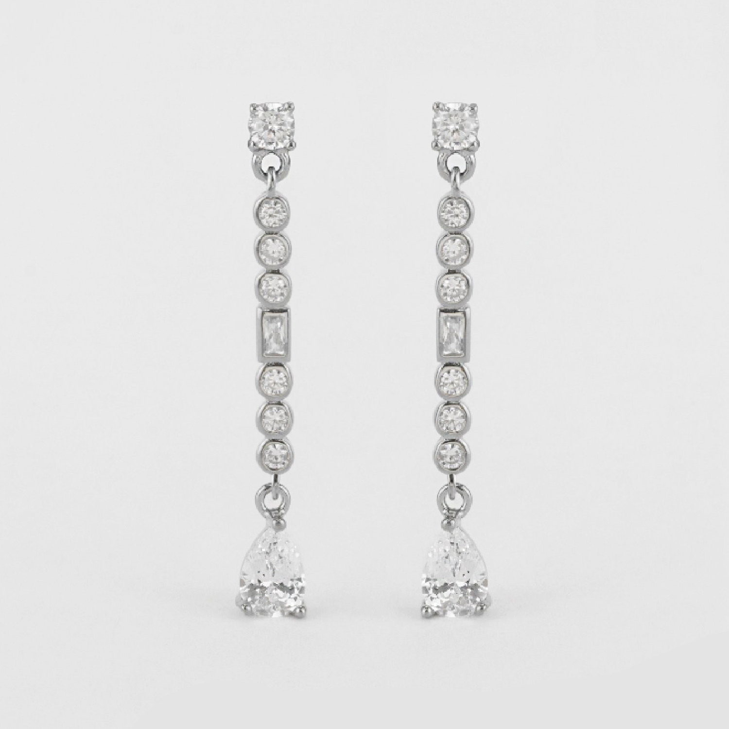 Louise earrings: 925 sterling silver with zirconias