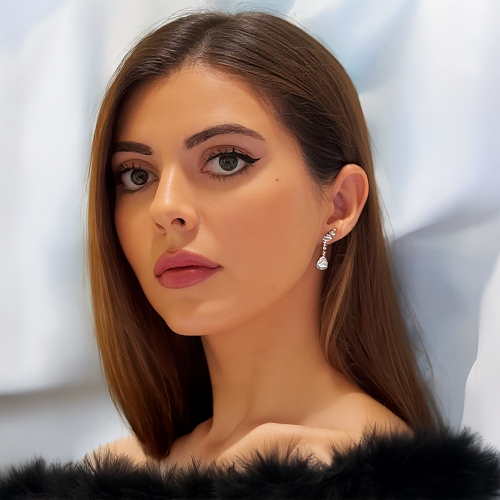 Wing earrings: 925 sterling silver with zirconias